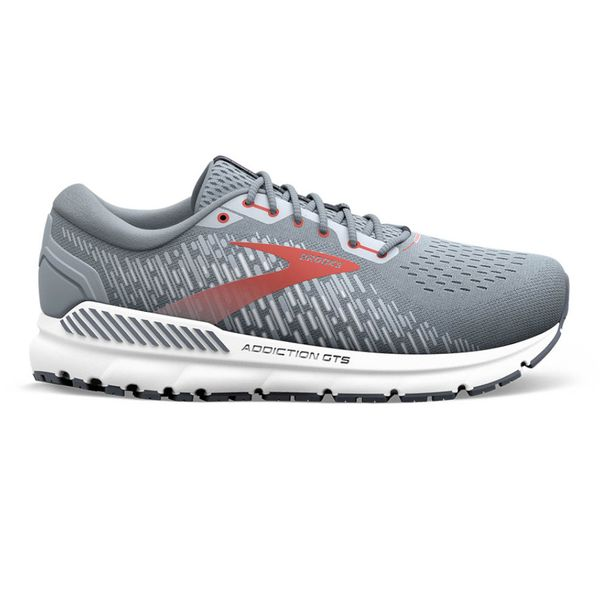 Brooks Men's Addiction GTS 15 Grey/Ebony/Chili Oil (043)