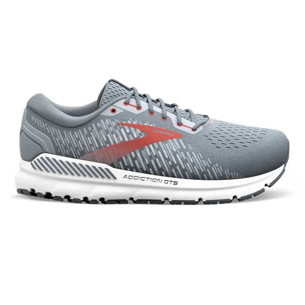 Brooks Men's Addiction GTS 15 Grey/Ebony/Chili Oil (043)