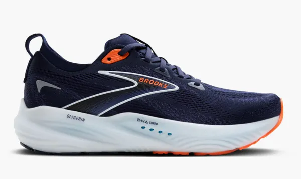 Brooks Men's Glycerin 22 Peacoat/Blue Ribbon/Orange