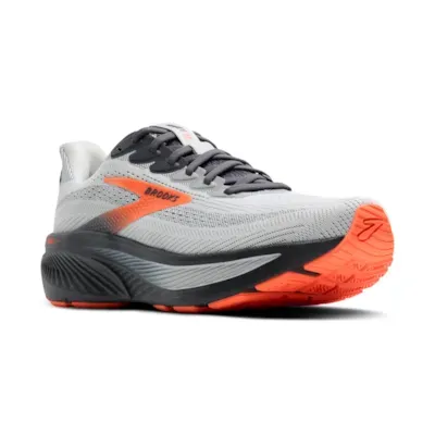 Brooks Men's Ghost 17 Oyster Mushroom/Orange/Ebony (048)