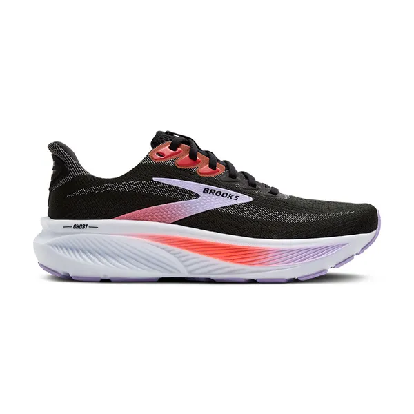 Brooks Women's Ghost 17 Black/Purple/Coral (080)